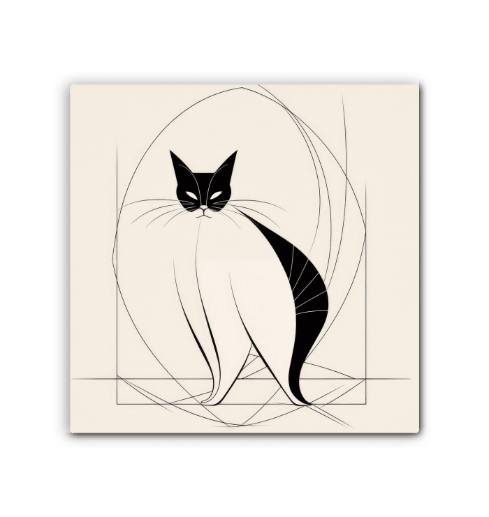Graceful Cat Ballet Pose Canvas - Beyond T-shirts