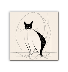 Graceful Cat Ballet Pose Canvas - Beyond T-shirts