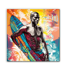 Detailed craftsmanship on Surfing 5 13 Canvas