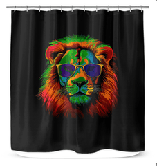 Majestic Lion Pride Shower Curtain - Beyond T-shirts
