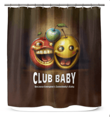 CB3-125 shower curtain detail showing waterproof and durable fabric quality