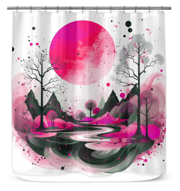 Majestic Mountain Mornings Shower Curtain