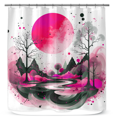 Majestic Mountain Mornings Shower Curtain