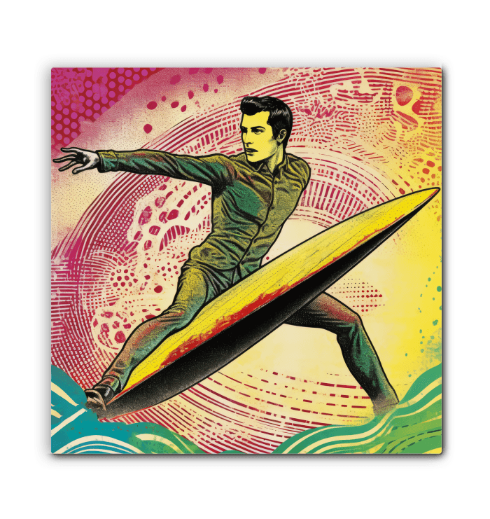 Surfing 1 09 Wrapped Canvas - Beyond T-shirts