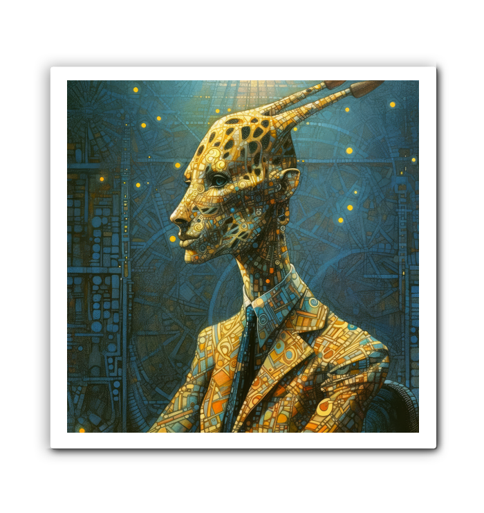 Decorative Rabbit Nobleman Canvas.