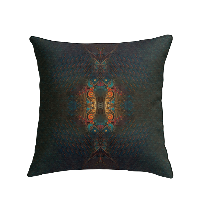 Elegant design of Vintage Visions Indoor Pillow in living room.