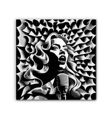 Acoustic Aura Wrapped Canvas