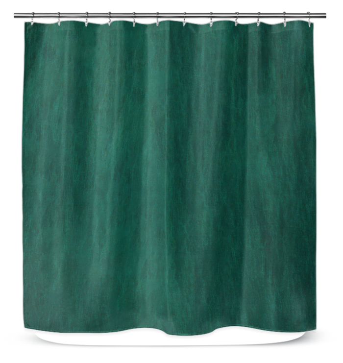 Nature-Inspired Mossy Stone Pattern on Quality Shower Curtain