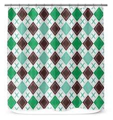 Chic Diamond Symphony Shower Curtain