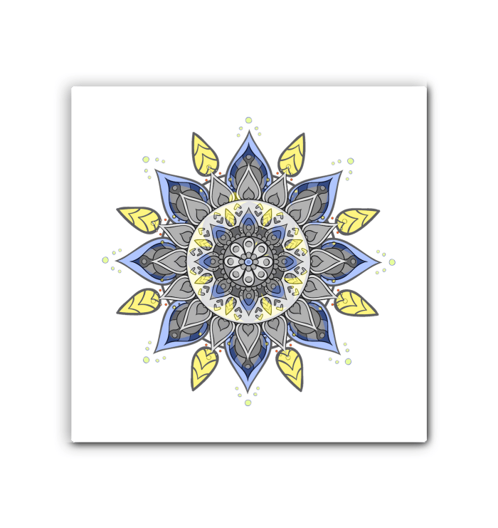 Mandala Bloom Stained Glass Panel - Beyond T-shirts