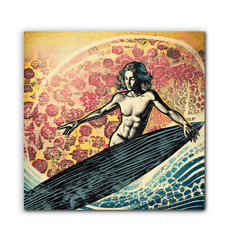 Surfing Reverie Canvas Art - Beyond T-shirts