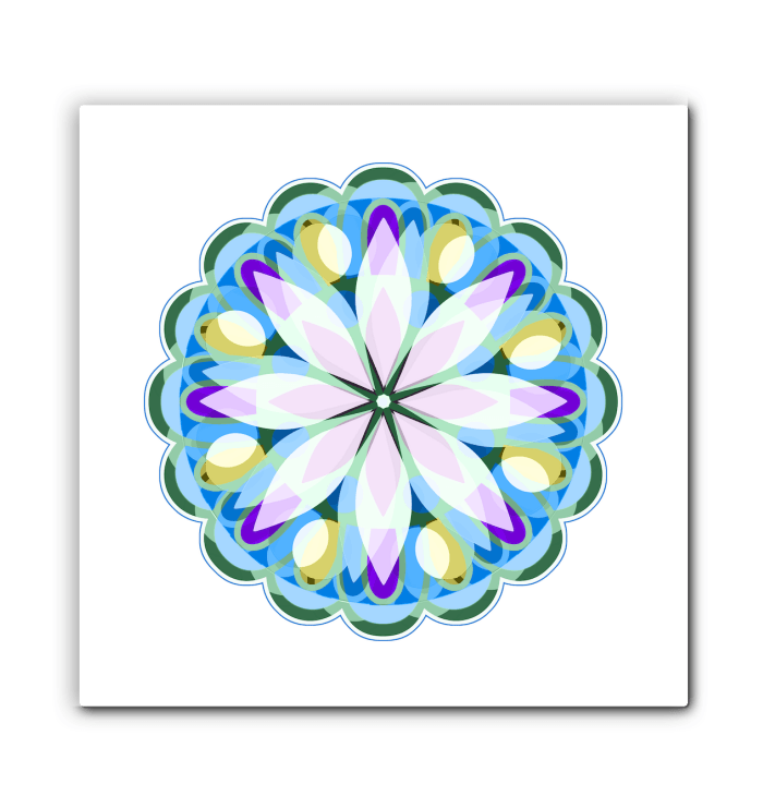 Mandala Enchantment Glass Print - Beyond T-shirts