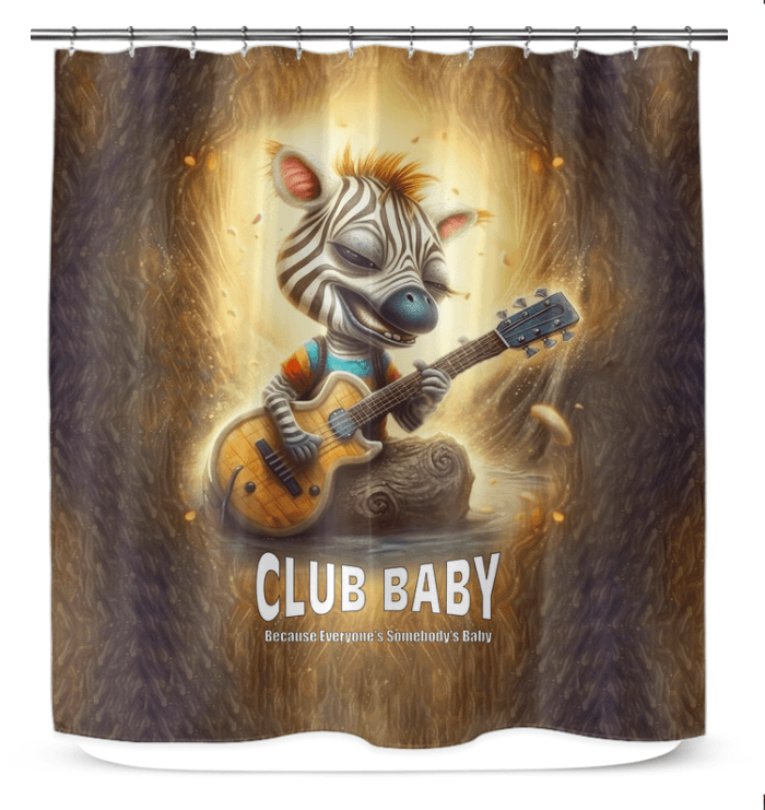CB3-108 elegant shower curtain in a modern bathroom setting.