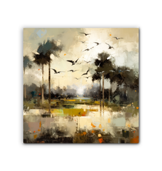 Coastal Serenade Landscape Wrapped Canvas