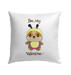 Bee My Valentine Outdoor Pillow