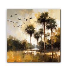 Forest Reflections Landscape Wrapped Canvas