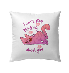 Thinking About You Outdoor Pillow