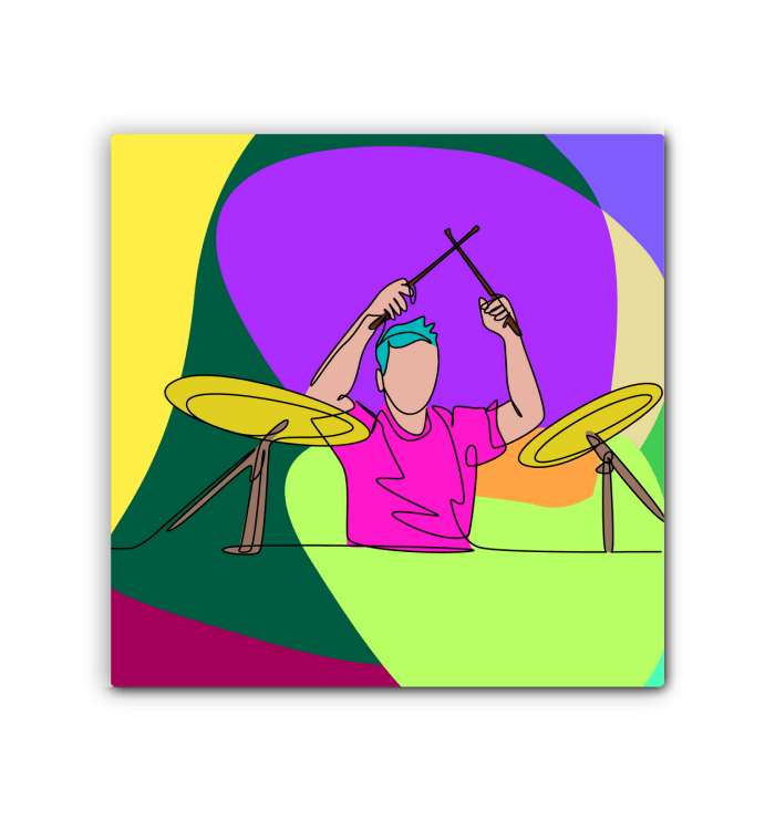 Drummer Wrapped Canvas - Beyond T-shirts