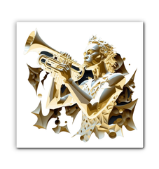 Crescendo Cloud Wrapped Canvas