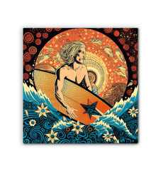 Surfing Radiance Wrapped Canvas - Beyond T-shirts