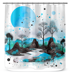 Peaceful Prairie Paths Field Shower Curtain
