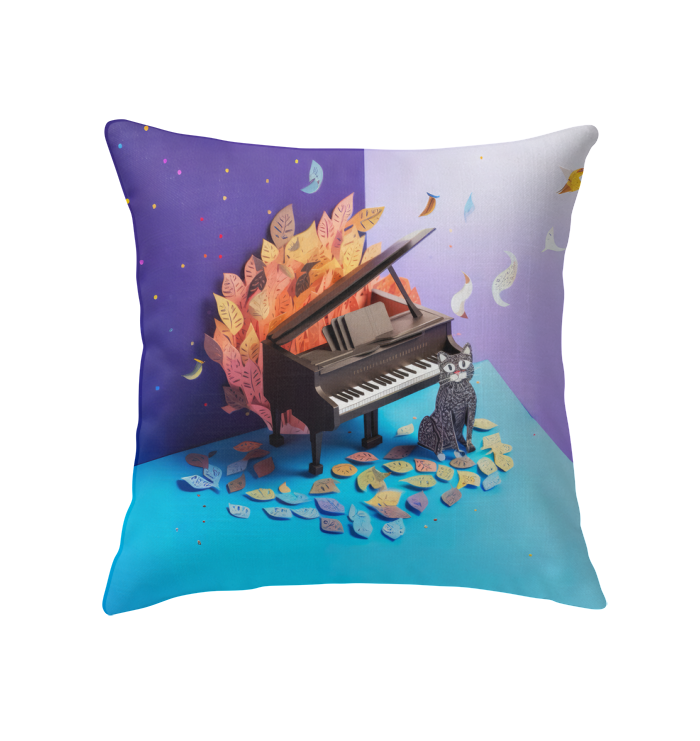 Unique Paper Kirigami Arabian Nights throw pillow for home decor.