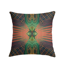 Tranquil Floral Serenity Indoor Pillow in a stylish living room setting.