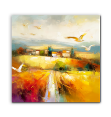 Coastal Serenity Sunset Wrapped Canvas