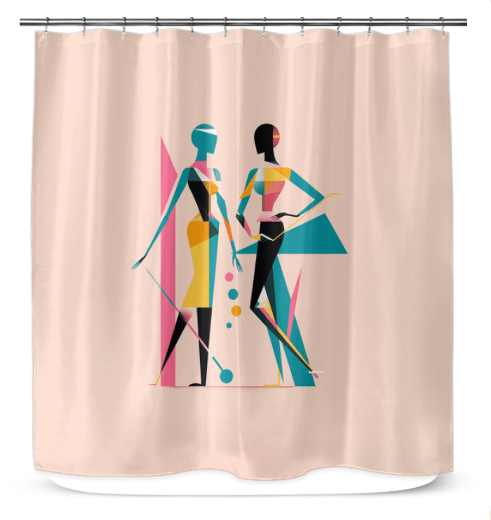 Abstract Elegance Shower Screen - Beyond T-shirts