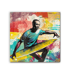 Surfing 1 45 Wrapped Canvas - Beyond T-shirts