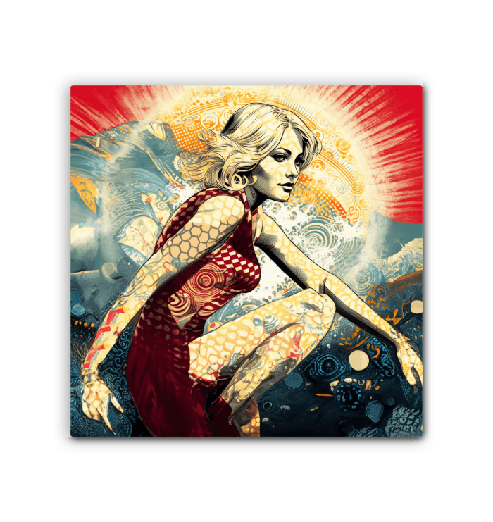 Surfing Odyssey Canvas Art Print - Beyond T-shirts