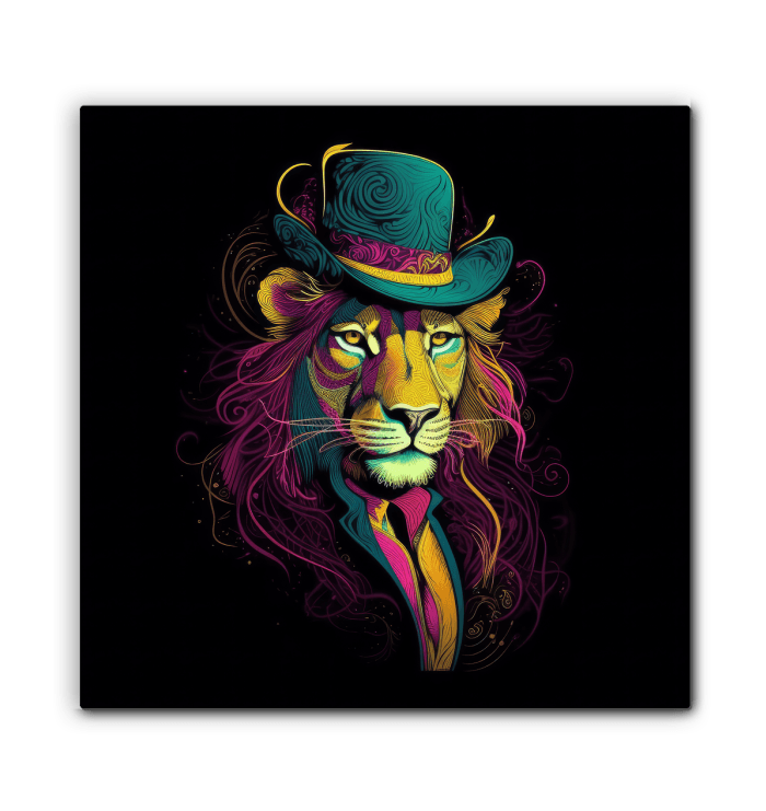 Regal Stare Canvas Art - Beyond T-shirts