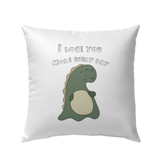 I Love You More Outdoor Pillow