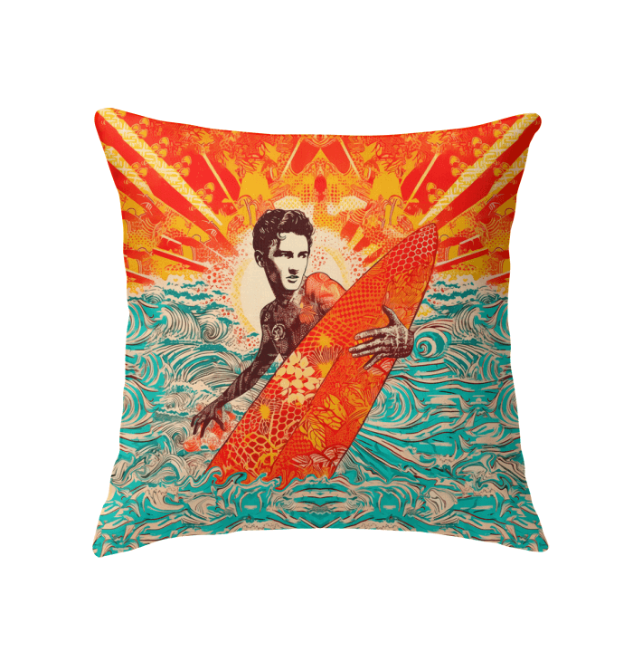 Surfing Sunset Dreams Indoor Pillow Immerse Yourself In Beauty - Beyond T-shirts