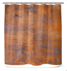 Coastal Treasures Rustic Shower Curtain