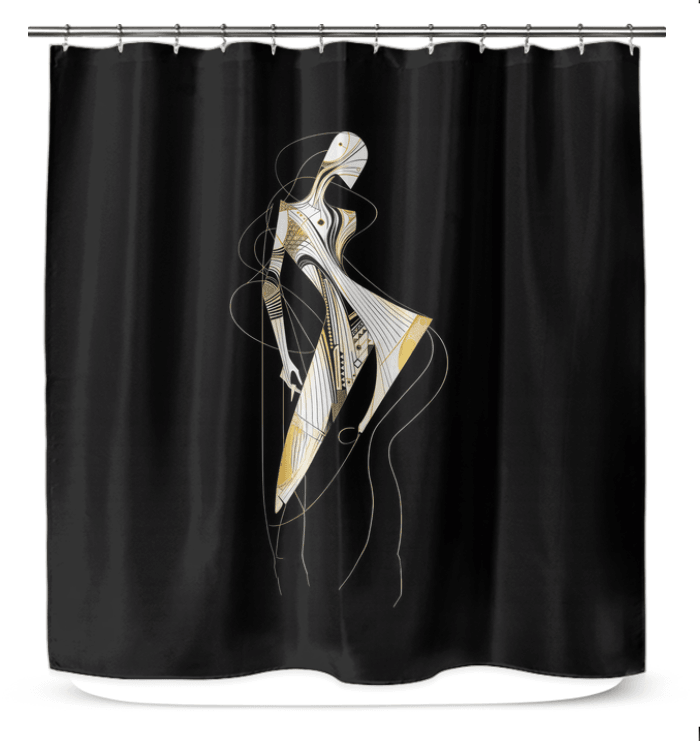 Fashionably Floral Shower Curtain - Beyond T-shirts