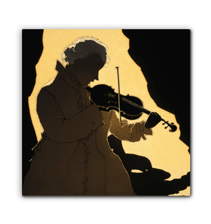 Mozart's Muse - Classical Music Canvas Art - Beyond T-shirts
