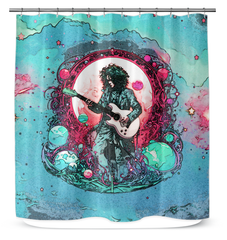 Serenading Strokes Shower Curtain