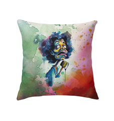 Playful Painter's Palette Panorama Indoor Pillow