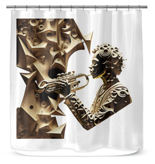 Harmonic Hues Shower Curtain