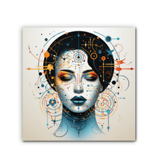 Abstract Elegance Unveiled: Women's Canvas Art - Beyond T-shirts