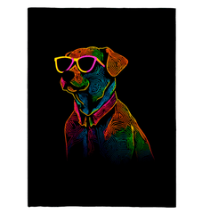 Dogs' Love Letters Sherpa Blanket - Beyond T-shirts