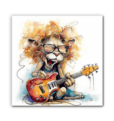 Melodious Mischief Caricature Canvas Art - Beyond T-shirts