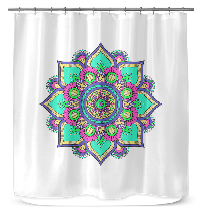 Mandala Reflection Glass Drapes - Beyond T-shirts