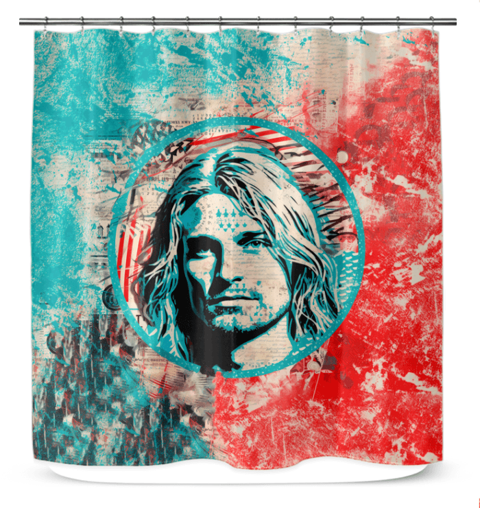 Surfing Serenity Shower Curtain - Beyond T-shirts