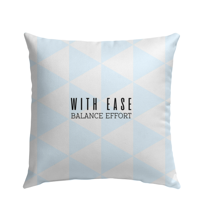 Close-up of Serene Path Outdoor Pillow showing soft texture and clean lines.