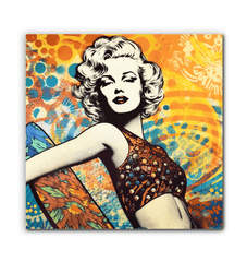 Colorful surf design on Surfing 5 06 Canvas