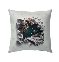 Harmonic Music Haven Outdoor Pillow