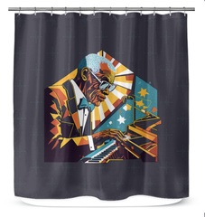 Vinyl Vintage Shower Curtain