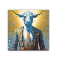 Buffalo Spirit Canvas wall art in vibrant colors